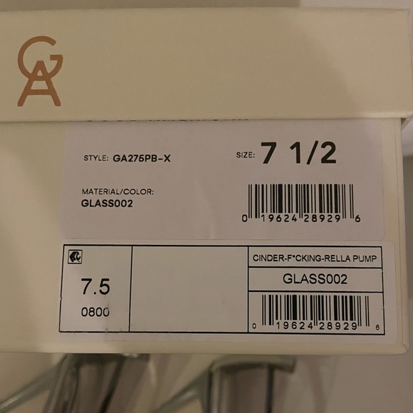 NIB Good American Clear Cinderella Heels Pumps 7.5 Box,Dust Bags Included - Picture 4 of 15